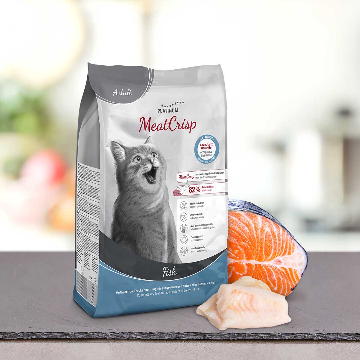 MeatCrisp Adult Fish, suha hrana za mačke