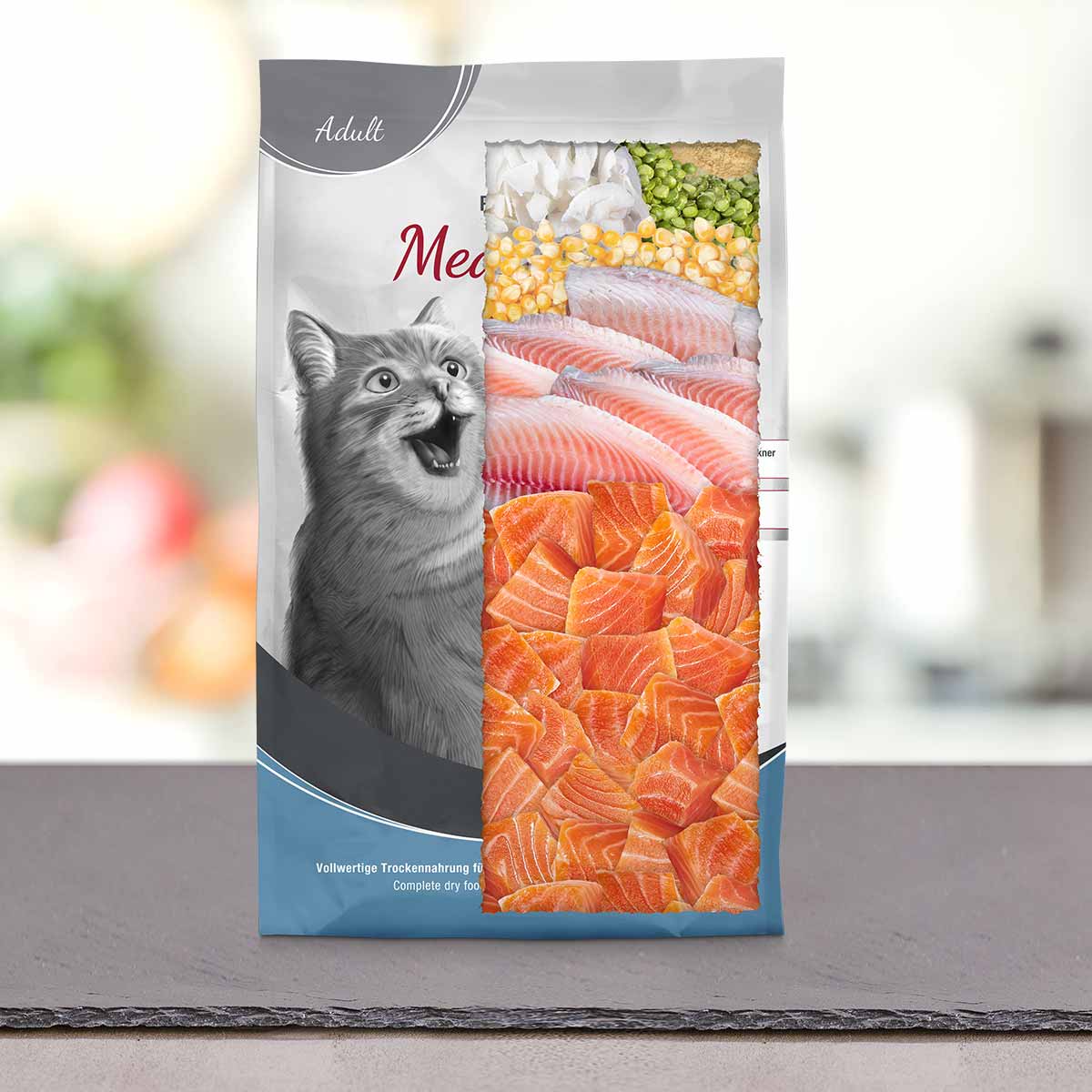 MeatCrisp Adult Fish, suha hrana za mačke