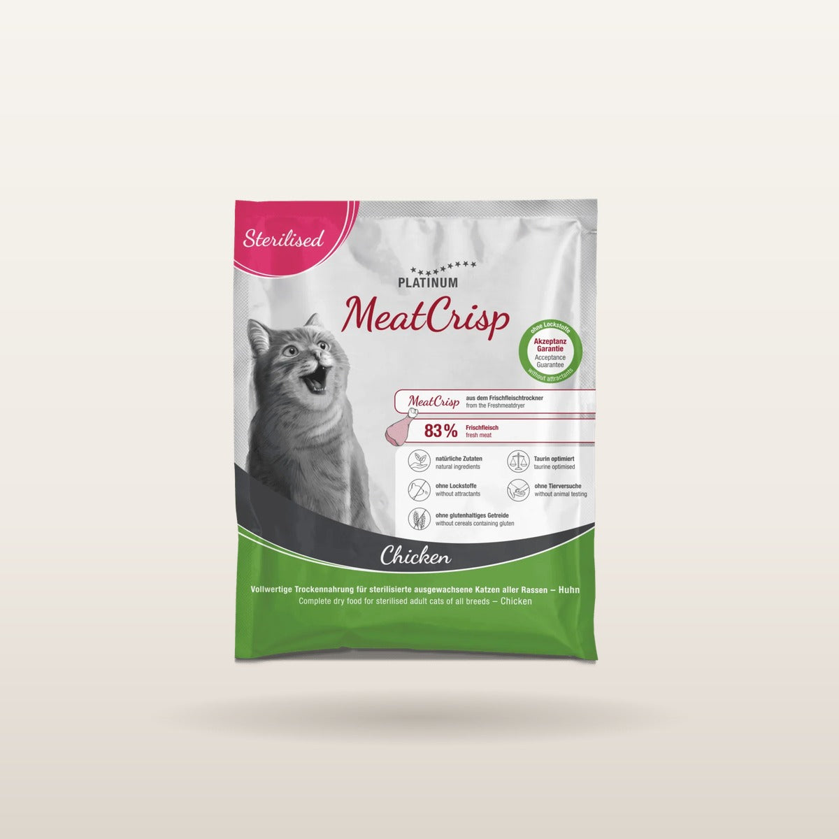 PLATINUM Vzorci za mačke — MeatCrisp