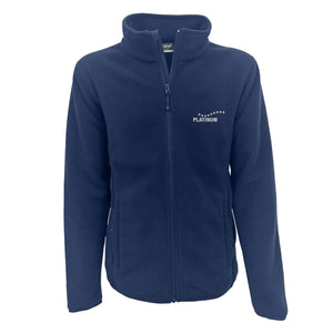 Ekskluzivna moška flis kotna PLATINUM v temno modri barvi, z dolgimi rokami, visokim ovratnikom in mikroflis tehnologijo; okrašena z blagovno znamko in motivom zvezde na levi strani - tvoja nagrada za zvestobo!.